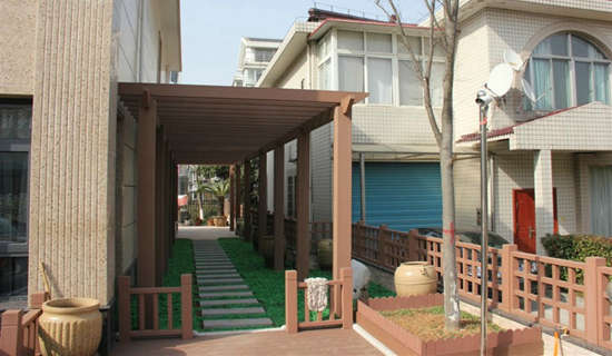 戶外塑木花架 戶外塑木花架