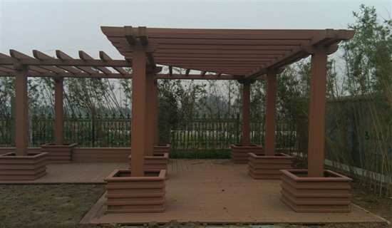 公園塑木廊架 公園塑木廊架